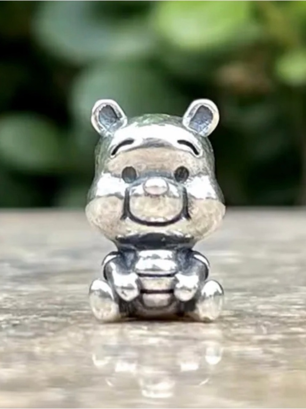 Sterling Silver Bear Charm Pendant - Compatible with pandora bracelet